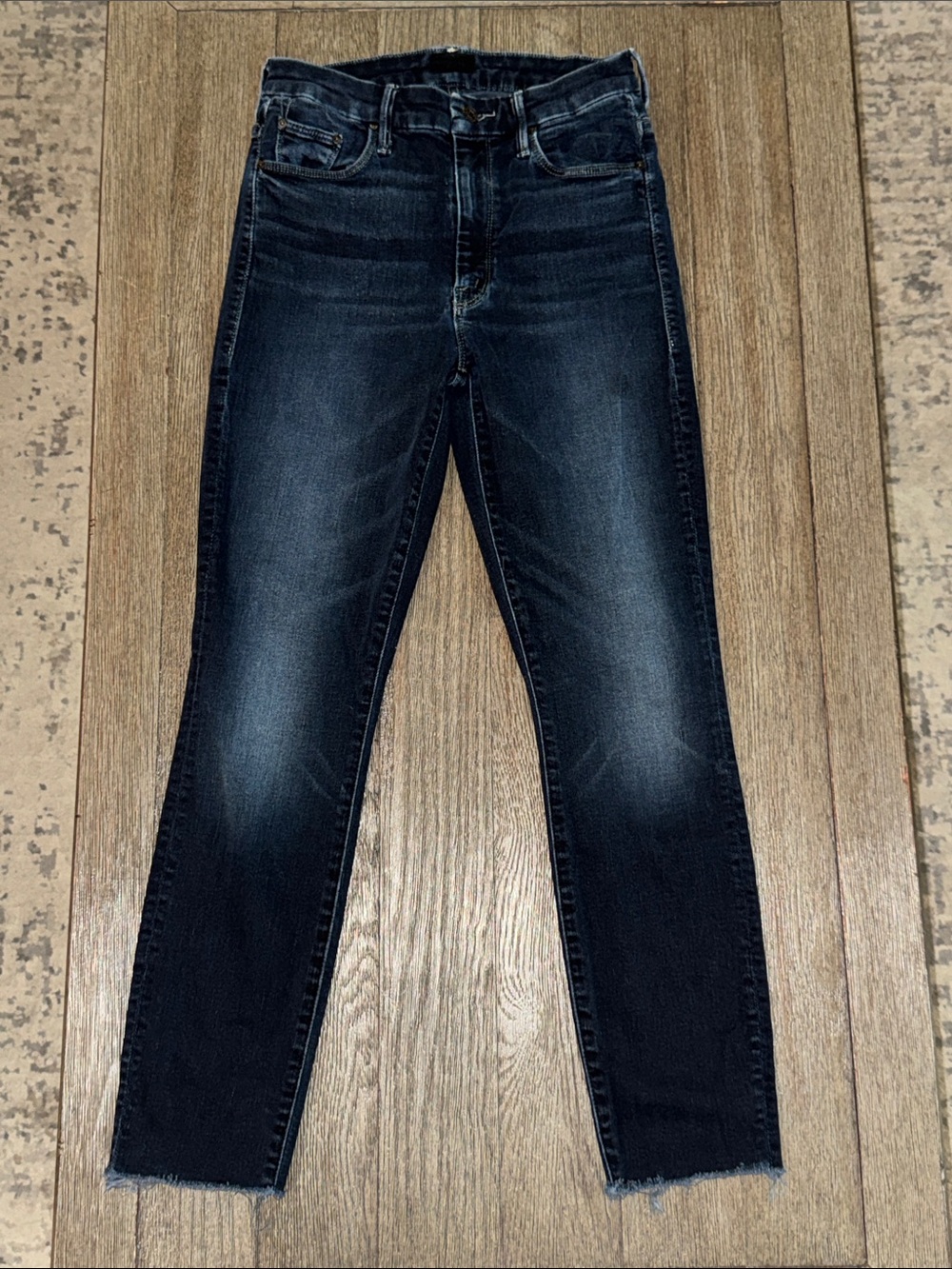 Mother High Waisted Looker Ankle Fray Last Call